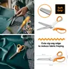 A collage of images showing Fiskars classic trim scissors being used for sewing and their features. Náhľad obrázku produktu