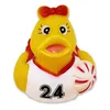 Gummiente als Cheerleader "rotes Trikot" - ca. 5 cm Produktbild-Vorschau 3