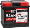LANGZEIT Autobatterie 54AH 12V 480AEN Starterbatterie +30% Produktbild-Vorschau 1