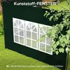 3x3 Set Pavillon Fenster 2er Dunkelgrün Seitenteile Produktbild-Vorschau 8