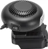 A black electric heater with a fan on a white background. Náhľad obrázku produktu