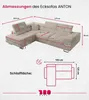 BroMARKT Ecksofa ANTON Schlaffunktion Bettkasten L-Form Produktbild-Vorschau 6
