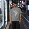 Camiseta para hombre, color gris, talla L, con diseño de Vista previa de la imagen del producto 3