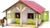 Detská stajňa Globe Farm Horse s 2 boxmi a 1 dielňou 1:24 Náhľad obrázku produktu 6