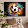 Leinwand Bilder 120x80 cm - Graffiti Fußball, moderne Produktbild-Vorschau 2