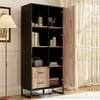 Buffet haut moderne Sweiko 80 x 40 x 180 cm – aspect bois Voir les images du produit 6