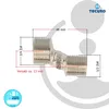 A technical drawing with dimensions of a plumbing fitting. Produktbild-Vorschau
