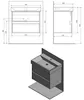 Sapho NIRONA Unterschrank 67x51,5x43cm, Weiß Produktbild-Vorschau 5