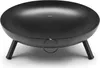 A black steel fire pit on a white background. Produktbild-Vorschau