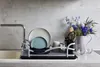 WENKO Abtropfgestell Alu Schwarz Silber Tropfschale Produktbild-Vorschau 8
