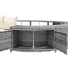 Merax Whirlpool Verkleidung Polyrattan Poolleiter Produktbild-Vorschau 11