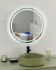 BELIANI Badspiegel Silber Rund ⌀ 60 cm mit LED Beleuchtung Produktbild-Vorschau 2