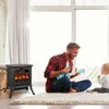 Elektrické krby XINZI - 750/1500W, dvojitý stupeň ohřevu, Náhled obrázku produktu 9