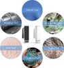 A collage of images showcasing different applications of a digital microscope, with two microscopes in the center. Produktbild-Vorschau