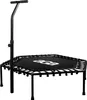 Aga FITNESS Trampolin 130 cm Schwarz + Griff Produktbild-Vorschau 1