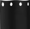 vidaXL Tende oscuranti con anelli 2 pezzi Nero 245 x 140 cm Anteprima dell’immagine prodotto 5