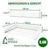 ZEO WOOD Wandwäschetrockner klappbar 120 cm, platzsparender Produktbild-Vorschau 2