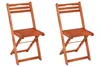 Two wooden folding chairs shown side-by-side against a white background. Produktbild-Vorschau