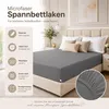 Microfaser Marke Spannbettlaken  140 - 160 x 200 cm + 30 cm Produktbild-Vorschau 3