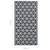 vidaXL Outdoor-Teppich ARAKIL Schwarz 190x290 cm PP Produktbild-Vorschau 7