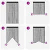 vidaXL String Curtains 2 ks 100 x 250 cm Black Náhled obrázku produktu 5