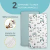Spannbettlaken Kinderwagen 3er Set 60x120 cm Gummizug Produktbild-Vorschau 4