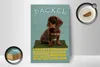 Holzschild Spruch 12x18cm Dackel Hund lebhaft mutig stur Produktbild-Vorschau 3
