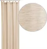 Gardine 140x245 cm mit Schlaufen in Beige, versch. Farben Produktbild-Vorschau 2