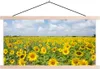MuchoWow® Textilposter Sonnenblumen - Blumen - Wolken - Produktbild-Vorschau 1