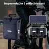 Wiltec Sacoche sac à dos étanche pour porte-bagages bleue – Voir les images du produit 5