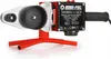 A PVC pipe welding machine is shown on a white background with a red stand. Náhľad obrázku produktu