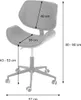 Bürostuhl MCW-G25, Drehstuhl Schreibtischstuhl, Bugholz Produktbild-Vorschau 7