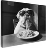 Leinwand Bilder 80x60 cm - Tiere, Komisch - Bulldogge, Produktbild-Vorschau 1