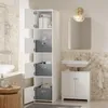SoBuy Wäscheschrank Badezimmerschrank mit 3 Wäschekorb Produktbild-Vorschau 1