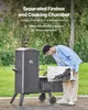 SucceBuy Räucherofen aus Edelstahl, BBQ-Offset-Smoker mit Produktbild-Vorschau 2