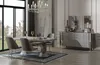 Garnitur Essgruppe Esszimmer Esstisch Luxus Stühle Essecke Produktbild-Vorschau 2