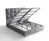 Schlafzimmer Bett Design Betten Luxus Silber JVmoebel Produktbild-Vorschau 2