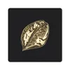 MuchoWow® Mauspad Mousepad Blatt - Gold - Pflanze 30x30 cm Produktbild-Vorschau 1