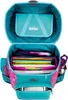 An open backpack showing its internal compartments and contents. Anteprima dell’immagine prodotto