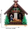 Wetterhaus Thermometer Schwarzwald 03 Dach braun mit Reh Produktbild-Vorschau 5