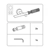 Gardinia Endknopf Zylinder für Ø 19 mm cappuccino 6,5 cm Produktbild-Vorschau 2