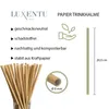 Papier-Trinkhalm Jumbo natur 100 Stück 20 cm x Ø 8 mm Produktbild-Vorschau 2