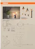 A product information sheet for an OSRAM DECOR Straw Table Lamp, featuring product images, technical specifications, and diagrams. Podgląd zdjęcia produktu