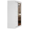 Schwebetürenschrank Kleiderschrank Schrank 150 cm Weiß/Weiß Produktbild-Vorschau 11