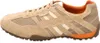 Side view of a single beige and orange Geox sneaker. Produktbild-Vorschau