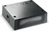 A black subwoofer with a mesh grille on the front, placed on a white background. Produktbild-Vorschau