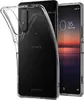 A clear protective case is shown on a Sony Xperia 10 II smartphone. Produktbild-Vorschau