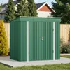 BEALIFE Kovová záhradná búda 195x130x180 cm s podstavcom a Náhľad obrázku produktu 10