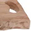 A close-up view of a wooden cutting board with a carved handle. Anteprima dell’immagine prodotto