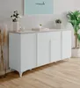 Sideboard "Visby" in weiß und Sandstein, Kommode 177 x 92 Produktbild-Vorschau 3
